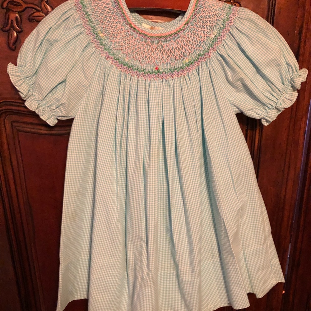 Toddler smocked dress 18M